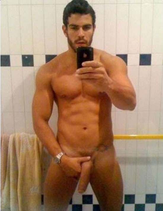Hung Colombian guy naked